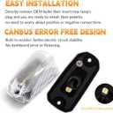 Cab Roof Top Marker Lights Amber Led Clearance Running Lamps for 2014-2023 Dodge Ram ProMaster 1500 2500 3500,5PCS (Clear Len)