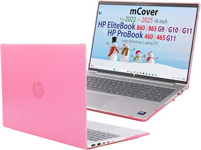 Case Only Compatible for 2022～2025 16" HP ProBook 460 | 465 G11 & EliteBook 860 | 865 G9 G10 G11 Series Windows Notebook PC (Not for Other HP Models)- Pink