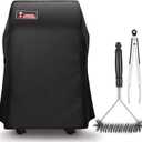 Kingkong 7105 Premium Grill Cover for Weber Spirit 210 Series Gas Grills with Both Collapsed (Not Fit for Spirit II E-210) Including Grill Brush and Tongs