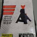 YATOINTO Jack Stands 3 Ton (6,600 LBs) with Double Pin Locking, Car Jack Stand 11.22"-16.54" Adjustable with Rubber Pads, Jack Stands for Trucks,Home,Garage, SUV, Pickup,Car,UTV/ATV,1 Pair (Black+Red)