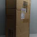 HAPPYGRILL Snow Flocked Potted Christmas Tree Set of 3, 3 4 5 Slim Pencil Xmas Trees w/ 120 140 160 Branch Tips, Silver Metal Buckets, Artificial Entrance Xmas Trees for Holiday Home Decoration