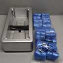 Shoe Covers Dispenser with 200pcs Shoe Cover Disposable Non Slip, User-Friendly and Reliable Shoe Cover Machine, Fits Size Up to 11 US Men, Widely Applicable in Indoor(Silver)