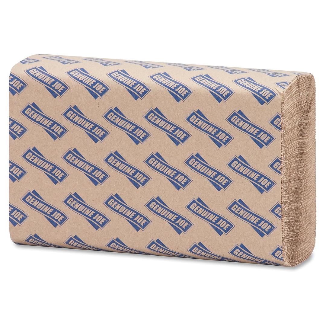 Genuine Joe GJO21040 Multifold Natural Towels (16 Packs, 250 per pack)