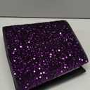 MODFUNS Christmas Tree Collars Purple Sequin Xmas Tree Ring 24 Inch Velvet Sparkling Christmas Tree Base Glitter Tree Skirts for Xmas Trees Shiny Tree Collar Cover for Party Home Decoration