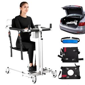 Upgrade Electric Patient Lift Transfer Chair - Foldable Transfer Lift Chair for Car- Handicap Lift Shower Chair, Bathroom Wheelchairs Transfer Chairs for Seniors, Adults & Disabled