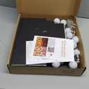 Pooqla 3 FT 4 FT Marquee Light Up Letters, Black Giant Letter Sign Marquee Letter Lights, Big Mosaic Letters Numbers for Balloons Birthday Party Anniversary Wedding Decorations, 3FT Number 0