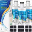 ICEPURE ADQ747935 Refrigerator Water Filter and Air Filter Replacement for LG  LT1000P,MDJ64844601, Kenmore Elite 9980, ADQ74793501 LT1000PC  ADQ74793502, LMXS28626S, LFXS26973S, LT120F, 3PACK