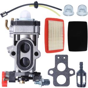 AUMEL Carburetor Kit Compatible with Redmax EBZ7500 Back Pack Blower Replace 581156101 544363001 Fuel Line with Air Filter