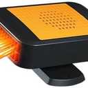 Portable Car Heater & Defroster,12V Car Heaters for Vehicle – 2in1 Heating & Cooling Fan,with 360° Rotatable Base Plug In Windshield Defogger for Car,Truck,SUV,RV