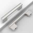 12 Pack 4 Inch (102mm) Brushed Satin Nickel Cabinet Pulls Kitchen Cabinets Handles Drawer Dresser Hardware for Cupboard Bathroom