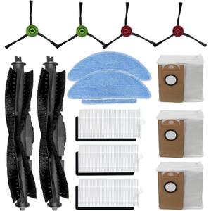 Replacement Accessories Kits For laresar l6 Nex: 14Pack | 14Pack parts 2 Main Brush 4 Side Brush 3 Filter 2 Mop Pad 3 Dust Bag