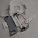 JASSONE Potty Training Seat, Toddler Step Stool, 2 in 1 Potty Training Toilet for Kids, Baby Seat with Splash Guard and Anti-Slip Pad for Boys Girls Potty Training, Grey