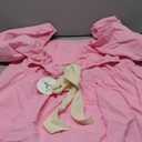 Amrabess Ruffle Blouse Cotton For Women L Pink