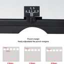 Rayson TD1222 Wire Binding Machine - 2:1 Pitch, Rectangular Holes, 220 Sheet Binding / 12 Sheet Punching Capacity