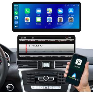 12.3 Inch Wireless Carplay Car Radio Stereo for Mercedes-Benz ML W166 GL X166 2012-2015 with NTG4.5 System Multimedia Player Support Siri/Mirrorlink/Android Auto