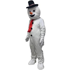Christmas Snowman Costume Cosplay Mascot Costume for Adult Party Costume (Red)