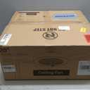 LEDIARY 20 Inch Low Profile Ceiling Fan With Light, Led Bladeless Ceiling Fans, Remote Control Enclosed Flush Mount Ceiling Fan With Timming, 3000-6000K, 6 Wind Speed, 3000LM, 57W-White