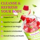 Appetite Suppressant Supplement| Akkermansia Function| Apple Cider Vinegar Gummies with Green Tea Extract, Probiotic for Fat Burner, Detox Cleanse, Metabolism, Energy & Digestive Health, 60 Gummies