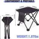 Portable Stool, 2Pack Camping Stool Portable Folding Stool,Extra Tall Portable Folding Stool for Adults Telescopic Compact Foldable Stool for Camping, Hiking(3Pcs 60ML Travel Bottles Gift), 13.7inch*12.2inch*12.2inch