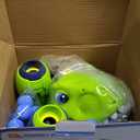 EagleStone Movable Dinosaur Shooting Toys for Kids,Electronic Target Shooting Games with 2 Pump Gun,48 Balls Party Favor Toys with Score Record, LED & Sound, Dino Toys Gift for Boys and Girls