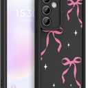 Case for Samsung Galaxy A36 5G, Pretty Pattern Design for Girls Women Silicone Cover, Soft TPU Material, Thicker Frame Shockproof Protective Girly Case for Samsung A36 (Star Bow)