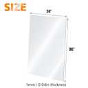 Egofine Plexiglass Sheets Acrylic Sheets 6 Pack of 24x36’’ 0.04 Thickness 1mm Clear Plastic Cast Transparent Plexi Glass for Crafting DIY Projects, Replacement Picture Frame Glass, Easy to Cut