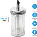 1 Stop & Go 12 oz Sugar Pourer with Precision Spout and Durable Metal Lid  Perfect for Sugar, Salt, Spices, and Powdered Ingredients  Easy-Pour Design for Kitchen, Dining, and Baking- Set of 4