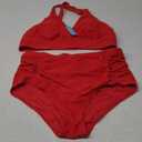 Yonique Womens Plus Size Bikini High Waisted Swimsuits Two Piece Bathing Suits Tummy Control Swimwear 18W