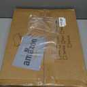 Kitstorack TV Tray Table, Adjustable Height & Flip-Top & Rounded Metal Corners, Snack Table for Couch, Sofa, Bed, Chair, Living Room, C Shaped End Side Table for Eating, Dinner or Laptop, Small Spaces (Brown)