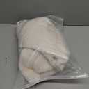 Ophestin Women Solid Color Long Sleeve Shaggy Lapel Faux Fur Coat Short Jacket Outwear Warm Winter (Medium, White)