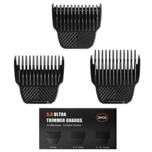 3 Professional Trimmer Guards for Manscaped The Lawn Mower 5.0 Ultra - 7 Cutting Lengths from 1/18"-1/2" Fit for Manscaped Lawn Mower 5.0 Trimmer Replacement Guards