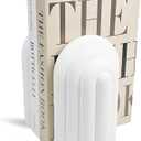 Heavy Book Ends Set of 2, Concrete Bookends for Shelves and Bookshelf Decor, Stylish and Durable Decor, Minimalist Book Ends for Shelves, Perfect for Home and Office (Arch 1)