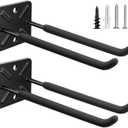 Wallavant Heavy Duty Garage Hooks and Tool Organizer, Wall Mount Utility Storage Hangers for Car Tires, Ladders, Chairs, Garden Tools, Power Tools and More（2PC-12.4 Inches）
