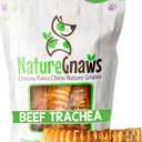 Nature Gnaws Beef Trachea Chews 3", 6 Count (EXP 07/31/28)