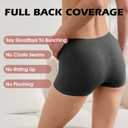 BAMBOO COOL Womens Boyshort Panties Seamless Underwear Boxer Briefs For Ladies 5 Pack (XXL)