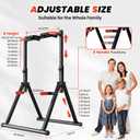 DOBESTS Power Tower Pull Up Bar Free Standing, Adjustable Foldable Pull Up Station, Home Gym Strength Training Equipment 700LBS
