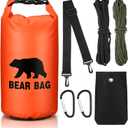 Foilswirl 1 Set Bear Food Bag for Camping Ultralight Food Hanging System Includes Waterproof Bear Bag, Nylon Ropes, Hooks for Camping Backpacking