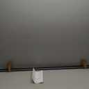 Amazon Basics Room Darkening Double Curtain Rod, 48" to 88", Black, Easy to Install