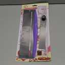 12 Inch Cake Scraper Smoother, Stainless Steel Cake Bench Scraper Decorating Tools for Icing Frosting Cream Edge - Adjustable Kitchen Spatula for Mousse, Cheese, Cream Cake (Purple)