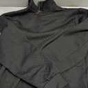 Men's Quarter Zip Sweatshirt Pullover Sweater Casual Long Sleeve Stand Collar Quarter Sweaters (Large, Black)