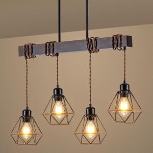 4 Light Kitchen Island Lighting, Farmhouse Chandeliers for Dining Room Light Fixtures Over Table, Modern Wood Pendant Lights Kitchen Island with Metal Lampshade 4 Light Kitchen Island Lighting, Farmhouse Chandeliers for Dining Room Light Fixtures Over Table, Modern Wood Pendant Lights Kitchen Island with Metal Lampshade