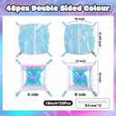 NISOCY 48PCS Iridescent Square Foil Balloons Wall Backdrop Holographic Balloons Tunnel Garland Arch Kit for Birthday Wedding Graduation Bridal Baby Shower New Year Rainbow Party Decorations