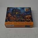 Nattork Jigsaw Puzzle 1000 Pieces for Adults, Halloween Haunted House,Challenging Adult Puzzles for Halloween Decor & Gift