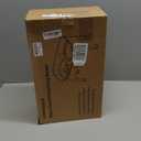 URPOWER Mess Proof Elevated Dog Bowls 4 Height Adjustable Raised Stand with No Spill Water Bowl and Slow Feeder Dog Bowls NonSlip Food and Water Bowl Set for Small, Medium & Large Dogs (Black)