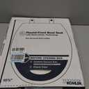KOHLER Stonewood Quiet-Close, Round Toilet Seat Soft Close, Durable Wood, Easy Installation, Universal Fit, Home Essentials, White Finish, K-20467-0
