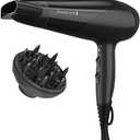Remington Damage Protection Hair Dryer with Ceramic Ionic Tourmaline Technology, Black, Diffuser and Concentrator, 3 Piece Set