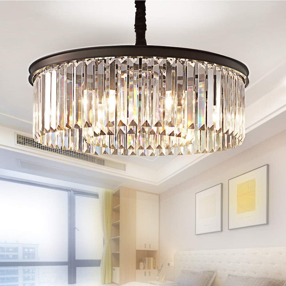 Crystal Chandeliers Modern Contemporary Ceiling Lights Fixtures Pendant Lighting Dining Room Living Room Chandelier D21.6 H7.1, D22"