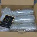 AOZITA 100 Pack - 24 oz Clear Plastic Cups with Lids and Straws, Food Safe Disposable Iced Coffee Cups for Cold Beverages, Smoothies, Iced Coffee, Leak-Proof, BPA-Free