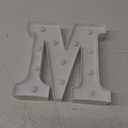 LED Marquee Letter Lights M Alphabet Light Up Marquee Number Letters Sign for Wedding Birthday Party Battery Powered Christmas Lamp Night Light Home Bar Decoration