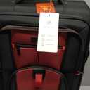 Carry On Luggage 22x14x9 Airline Approved, 22-Inch Suitcases with Spinner Wheels, Softside Carry-on Luggage with TSA Lock for Men Women Business Trip, Lightweight Large Capacity Luggage for Travel (Black&Red)